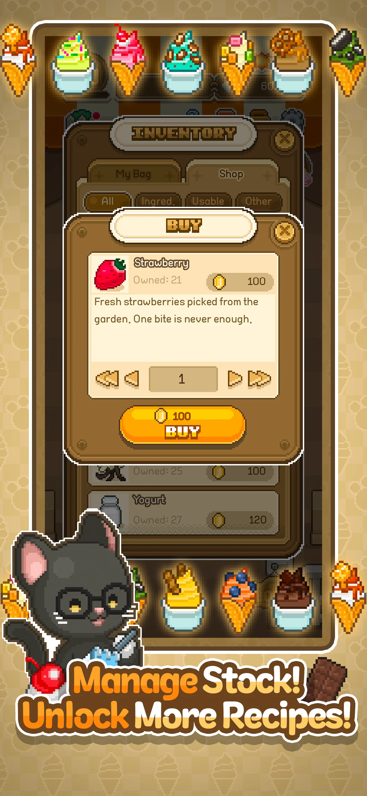 Creamia: Ice Cream Tycoon screenshot