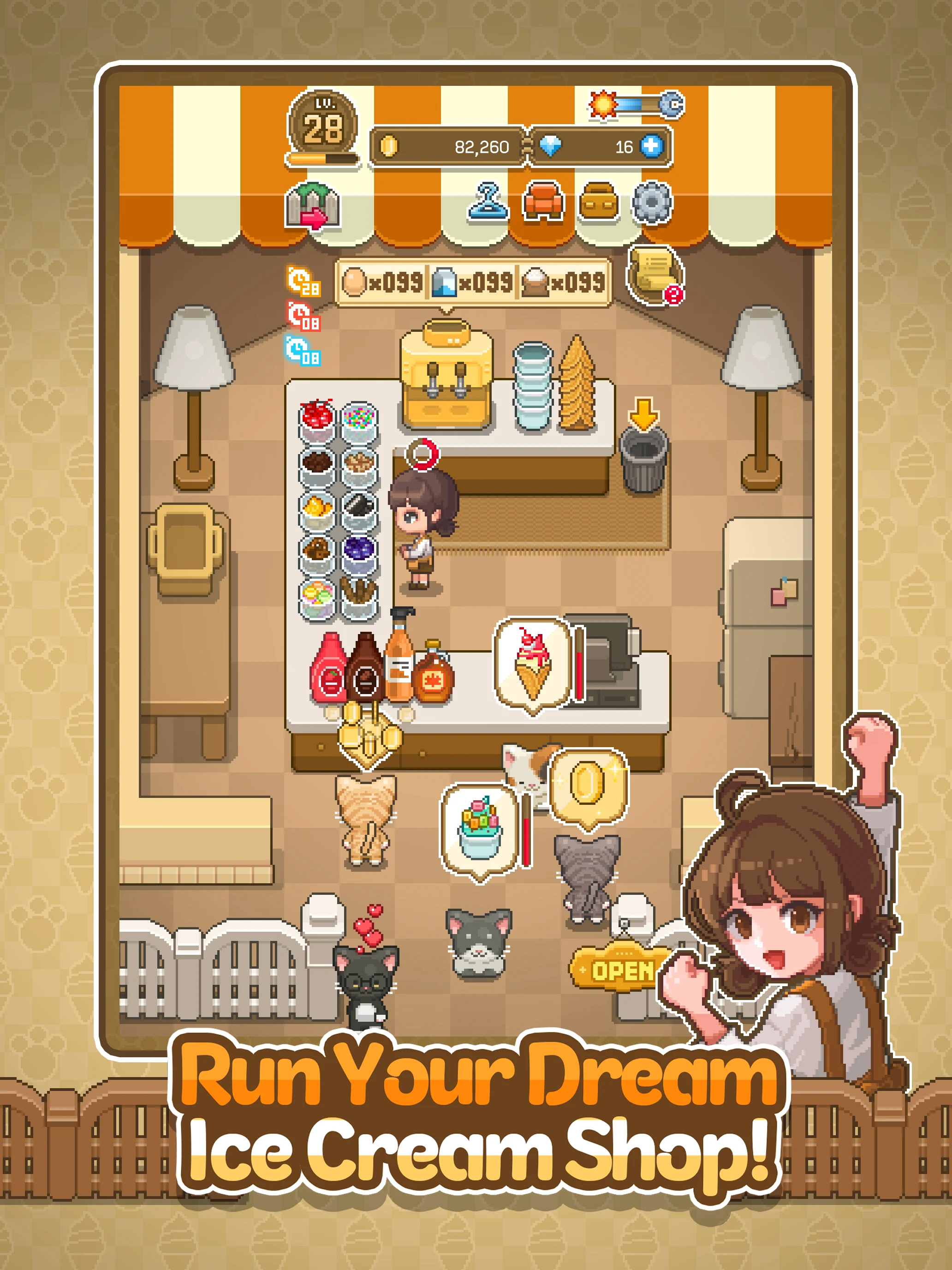 Creamia: Ice Cream Tycoon screenshot