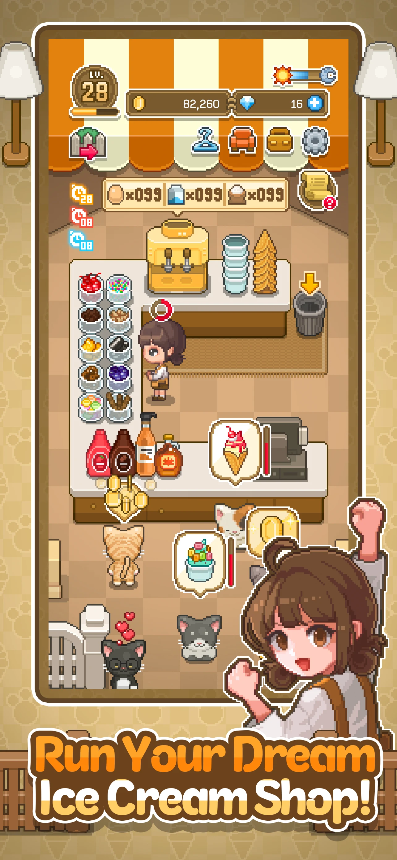 Creamia: Ice Cream Tycoon screenshot
